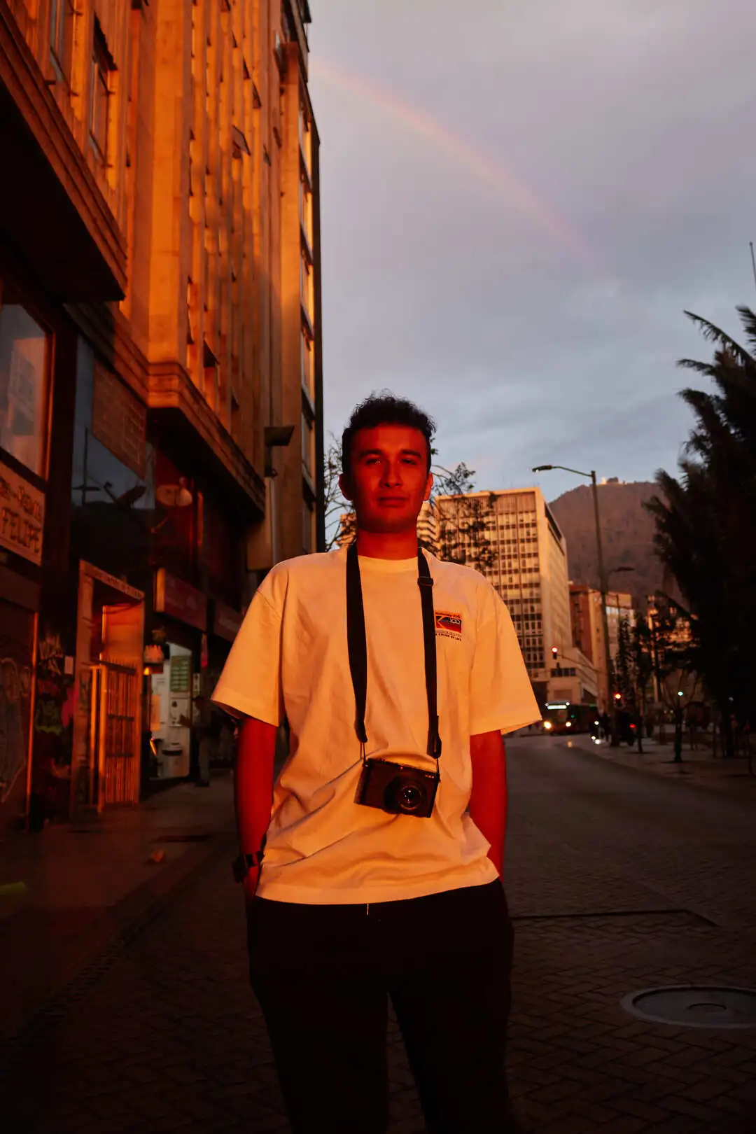Portrait of Kevin Rodríguez, street photography guide in Bogotá